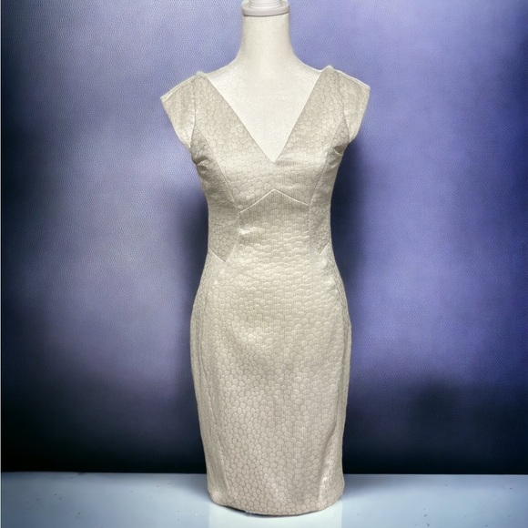 BHLDN Yoana Baraschi Metallic White Mini Dress - Picture 3 of 6